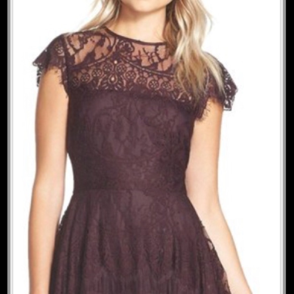 Bb Dakota sz 6 purple lace dress